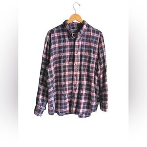 Club Room Plaid Button down Longsleeve Shirt Size XXL